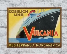 Valigia Cosulich Line Vulcania
