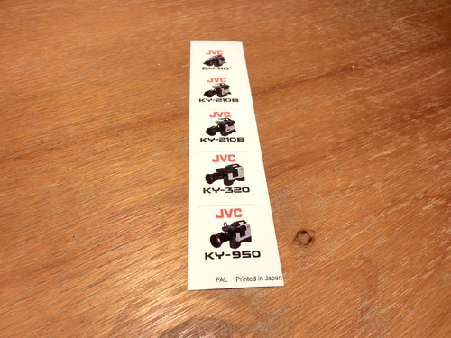 Adesivi/sticker+JVC+BY-110+KY-