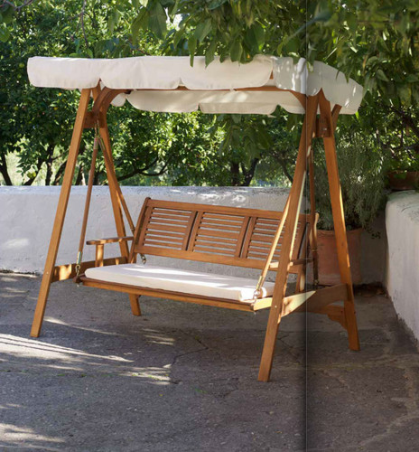 Dondolo rustico giardino - rustico,