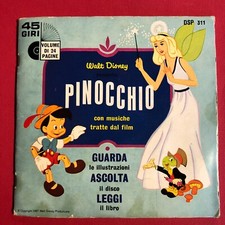 Walt Disney Presenta Pinocchio (Con Musiche Tratte Dal Film) Vinil 45 giri 1968