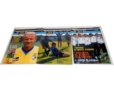INTER football club 3 riviste 1989 con poster di bianchi morello verdelli