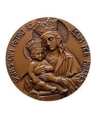 *HH* Medaglia Religiosa Votiva Senesi Josemaria Escriva De Balaguer Madonna