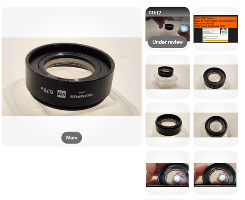 Olympus 75x obiettivo - vm,