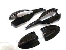 PARAMANI E COVER SPECCHI CARBONIO 100% DUCATI HYPERMOTARD 796 1100 HANDGUARDS