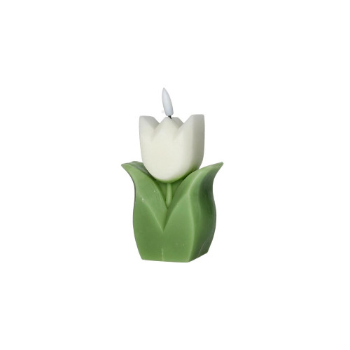Candela led tulipano 15cm - candela,