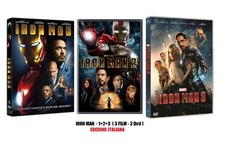 BUNDLE (3 DVD): MARVEL IRON MAN 1, 2, 3 TRILOGIA, COPERTINA ITALIANA, SIGILLATI