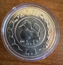Moneta Argento 1 lira 2001