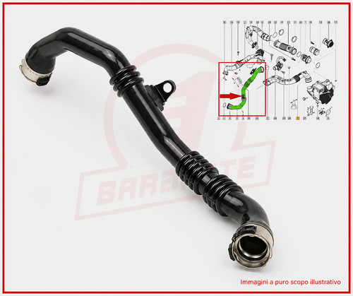Tubo manicotto intercooler - intercooler, per