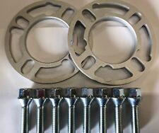 2X DISTANZIATORI RUOTE IN LEGA 8MM SHIM + BULLONI ARGENTO M12X1.25 FIAT PUNTO 4X98
