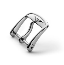 Fibbia ardiglione originale Longines classica acciaio