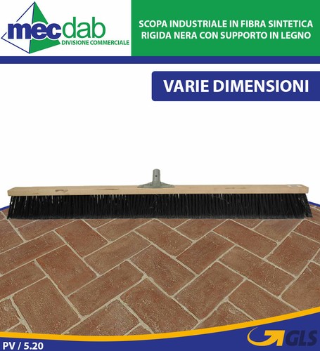Scopa industriale fibra - scopa,