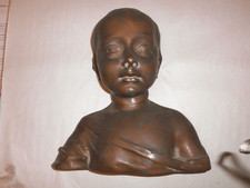 Busto bronzo scultura bambino