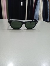 Ray-ban Rb2140-f Wayfarer Nero Tg 54 Buone Condizioni Originali Lenti Scure W868