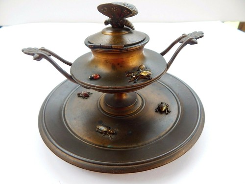 Antico calamaio bronzo di - bronzo,