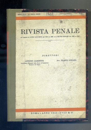 Rivista penale anno lxvi - anno,