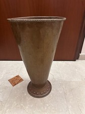 Vaso Rame Vintage Porta Ombrelli Cm 28x50