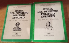STORIA DEL PENSIERO POLITICO EUROPEO 2 voll. Mastellone UTET Libreria 1989-'90