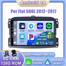 6GB+128GB IPS Autoradio Per Fiat 500L 2012~2017 Android 14 Car Play DSP NAVI GPS