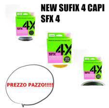 SUFIX SFX 4 TRECCIATO 4 CAPI 270mt e 300mt VARI COLORI AD UN PREZZO IMBATTIBILE