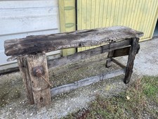 Tavolo  Antico Da Falegname In Noce Epoca 800 Marchigiano