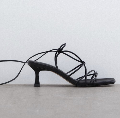 Zara leather sandals us - leather,