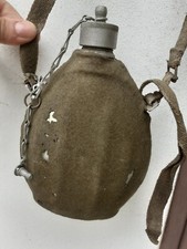 ✅?Vecchia e antica borraccia vintage in alluminio latta originale d'epoca