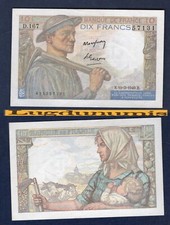 10 Francs Mineur 10/3/1949