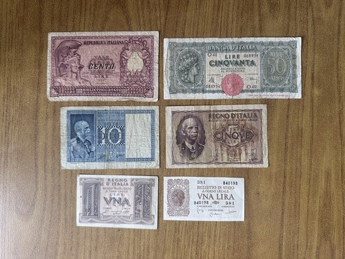 Lotto banconote lire 100 - lotto,