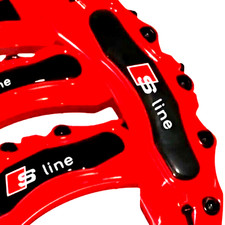 4x Copri Pinza Freno Rosso per