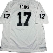 Nike On Field Raiders Devonte Adams # 17 white and black NFL jersey size XL