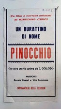 UN BURATTINO DI NOME PINOCCHIO COLLODI Rascel Tommaso Cartone Animato CENCI