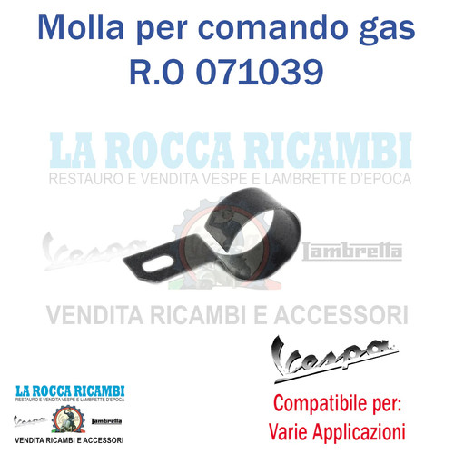 Molla piastrina per comando