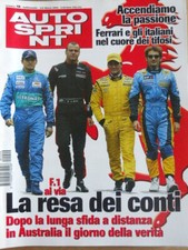 AUTOSPRINT n�9 2004 Fischella Jarno Trulli - Renault Clio Cup   [P73]