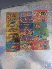 LOTTO CARD FERRERO ANNI '90 GARFIELD VINTAGE BLOCCO DA 19 OTTIME