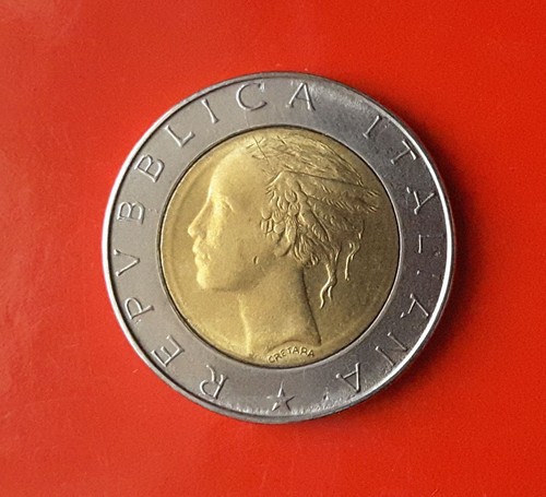 500 lire 1987 errore - lire,