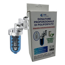 DOSATORE SALI POLIFOSFATI FILTRO ANTICALCARE PER CALDAIE,  RICARICA + CHIAVE