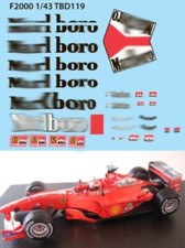 1/43 Decals per  FERRARI F1