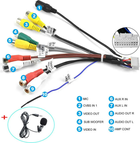 Cavo rca 20pin microfono - 20pin,