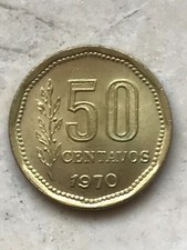 Scegli ARGENTINA 50 CENTAVOS MONETARY REFORM dal 1970 al 1976 Libertad Centavo