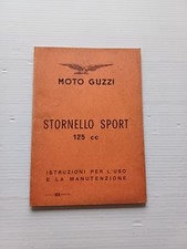 Moto Guzzi Stornello Sport 125 1961 manuale uso libretto istruzioni originale