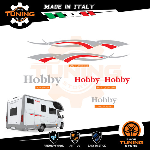 Kit adesivi camper hobby - camper,