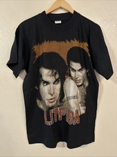 Camicia VINTAGE LITFIBA PIERO Euro Band Y2K double face 100% cotone taglia media