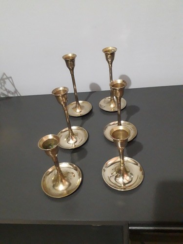Portacandele ottone - 6,