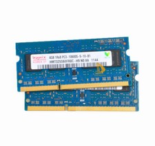 Hynix 2X 4 GB 1RX8 PC3-10600S DDR3-1333Mhz 1.5V SODIMM memoria laptop RAM #Kit2