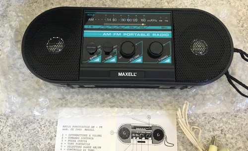 Radio vintage maxell model - vintage,
