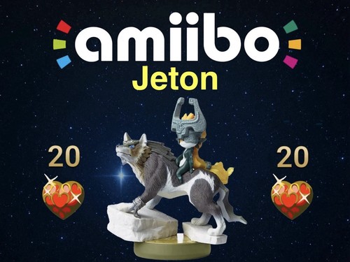 Jeton amiibo link loup - jeton, •