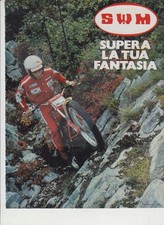 advertising Pubblicità- MOTO SWM TRIAL  1979- MOTOITALIANE TRIAL EPOCA