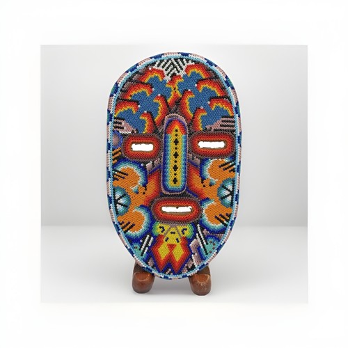 Huichol maschera perline arte - maschera,