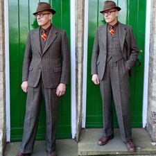 Abito uomo vintage tweed spina