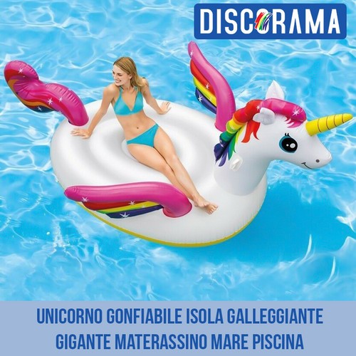 Unicorno gonfiabile isola - unicorno,